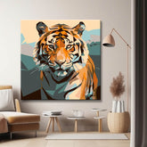 Tiger Art - Painting by Numbers